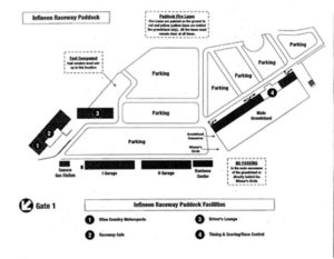 Infineon paddock mapě 2009